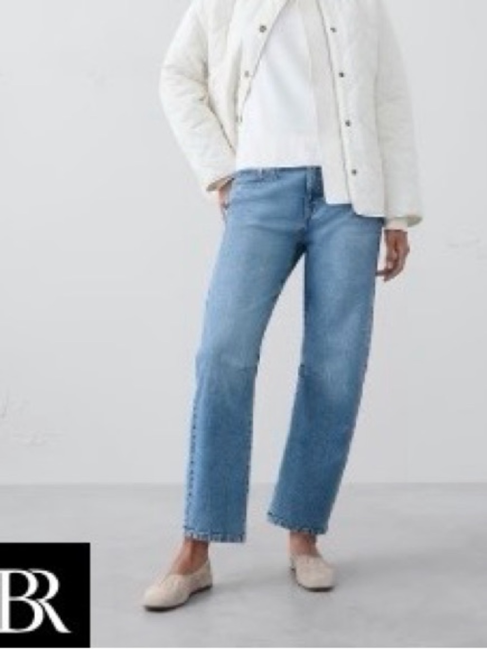 Banana republic mid rise barrel jeans size 14 (32)